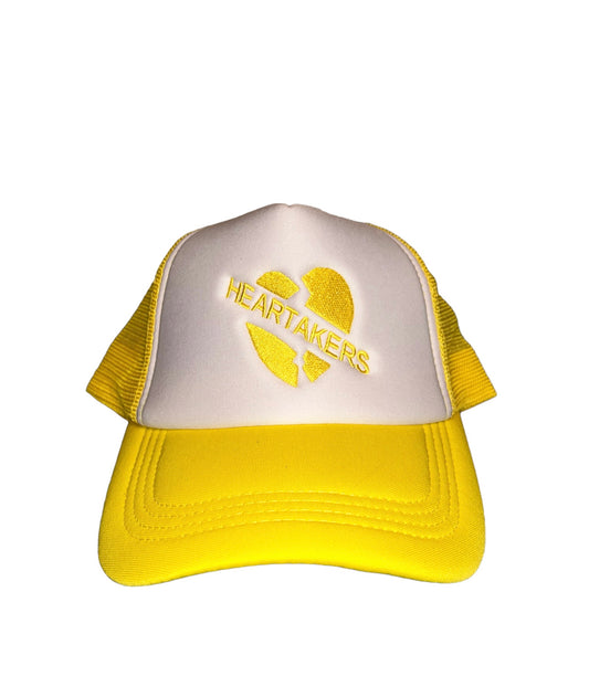 Heartakers yellow trucker hat