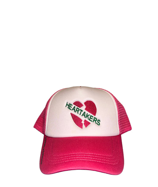 Heartakers pink trucker hat